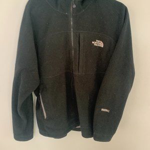Stylish Black North Face WindWall Women's XL Fleece Zip-Up Jacket